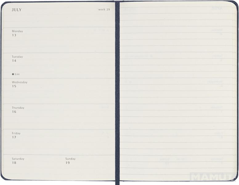 MOLESKINE Nedeljni planer TP TEGET 