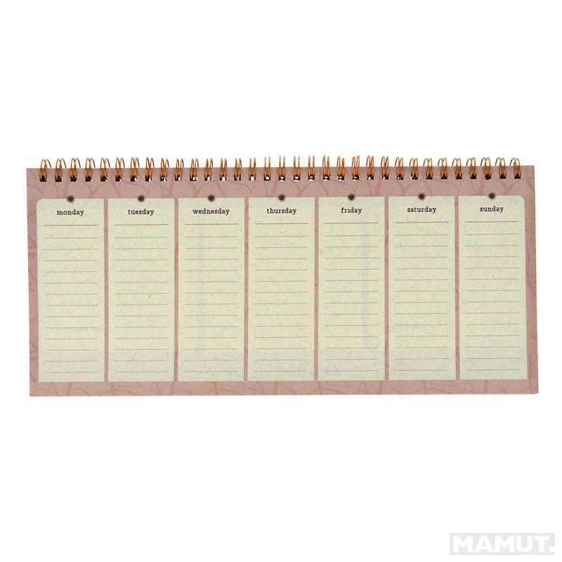 Stoni nedeljni planer ELEGANT EARTH 