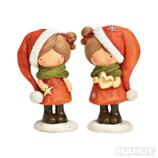 Novogodišnja figura DEVOJČICA SA ZVEZDOM 11cm 