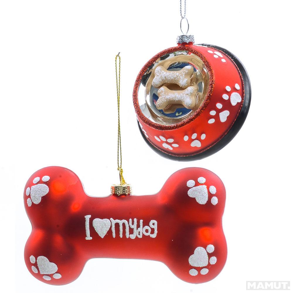 Novogodišnja figurica KUCA SA POKLONIMA 40x28cm 