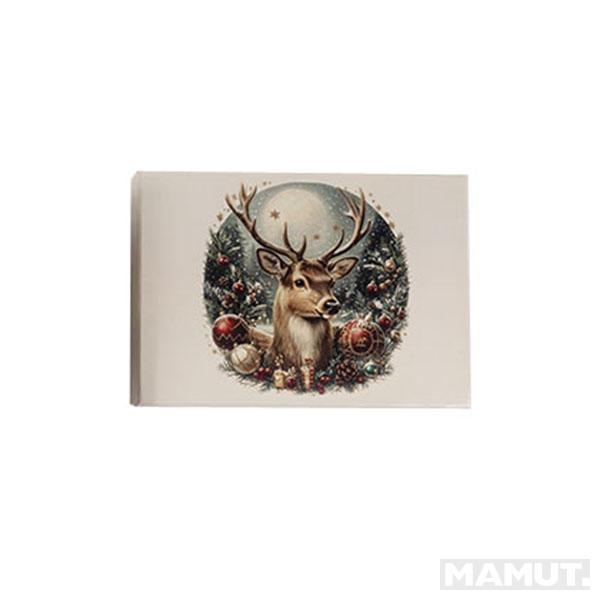 Novogodišnji ukrasi 1/6 JELEN 6cm 