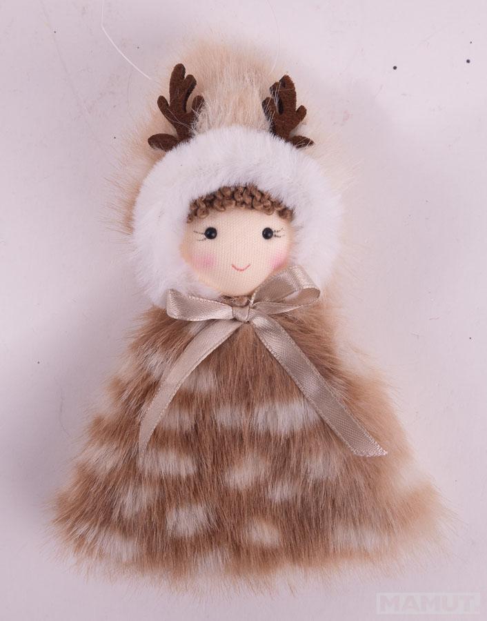 Novogodišnji ukras GOSPOĐICA U BUNDI 15cm 