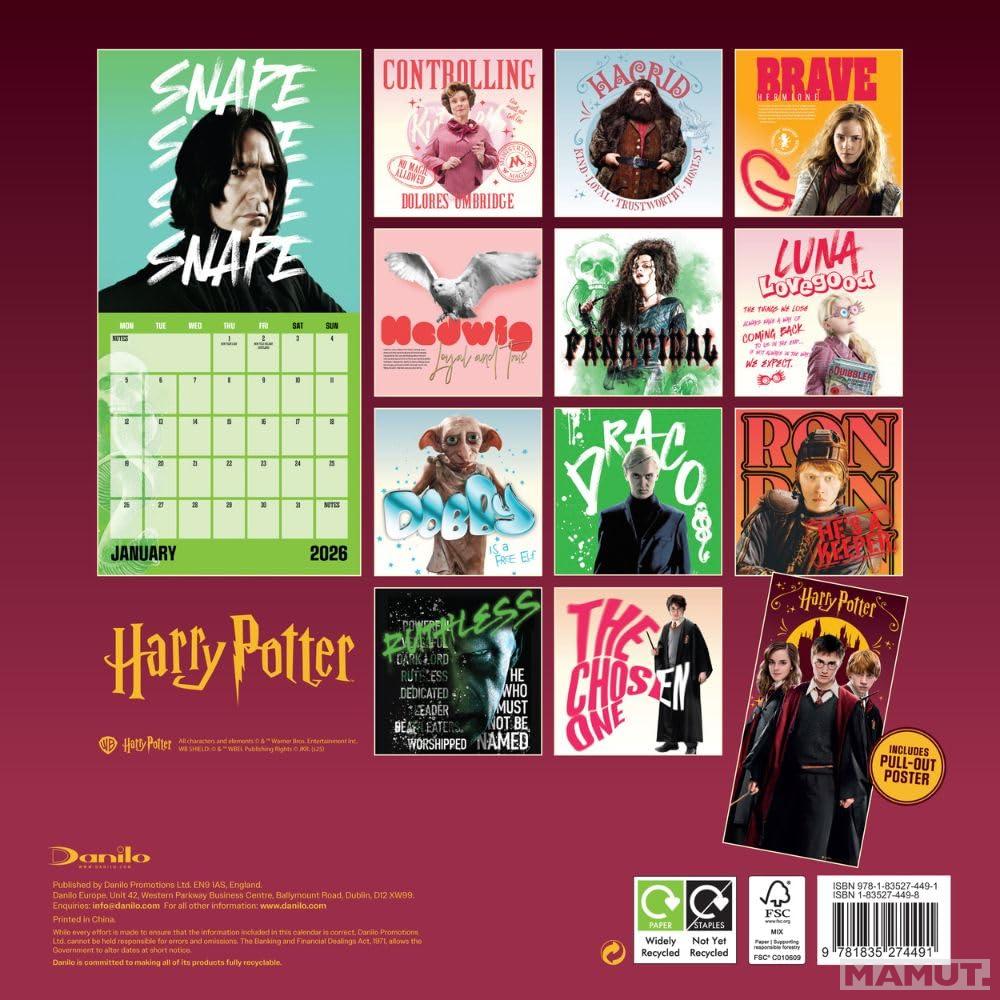 Kalendar 2026 HARRY POTTER 