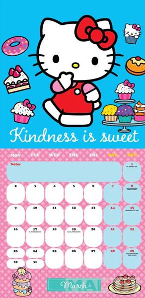 HELLO KITTY kalendar 2026 