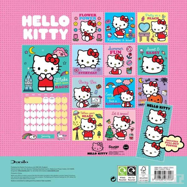HELLO KITTY kalendar 2026 