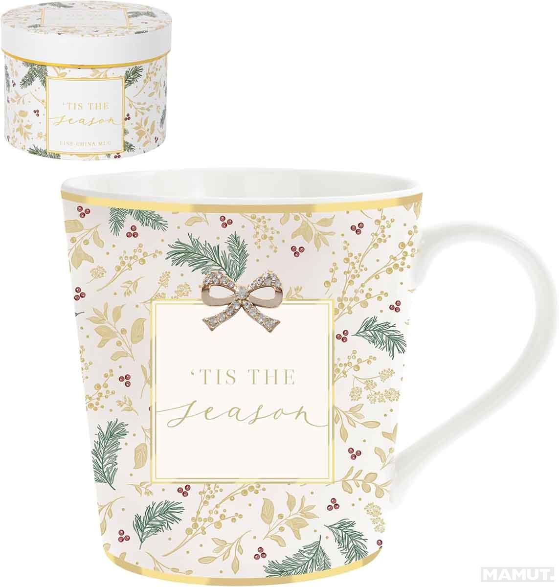 Šolja MADELAINE XMAS bela NOVA GODINA 