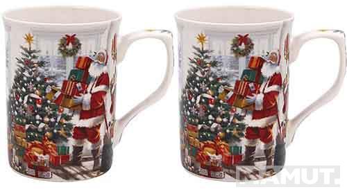 Set dve šolje DEDA MRAZ Nova Godina 