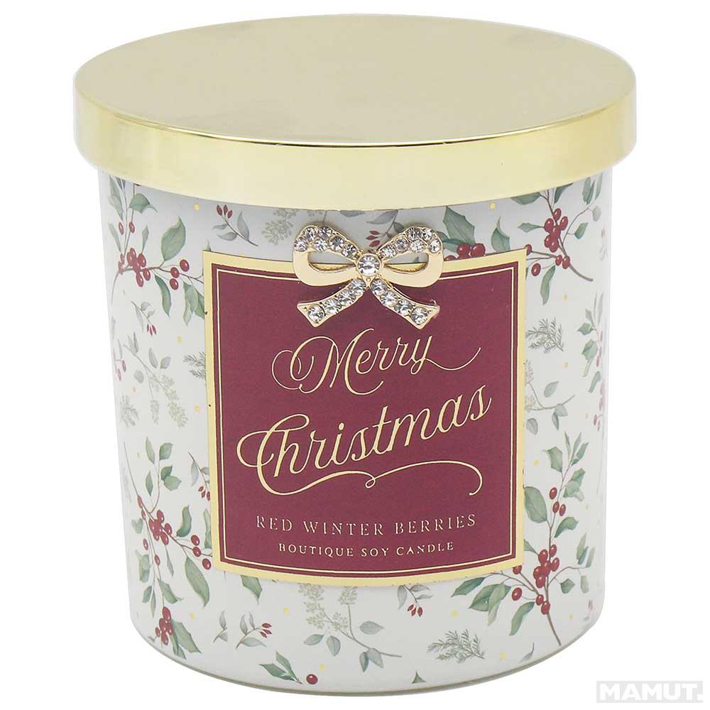 Ukrasna sveća NOVA GODINA Crvena 