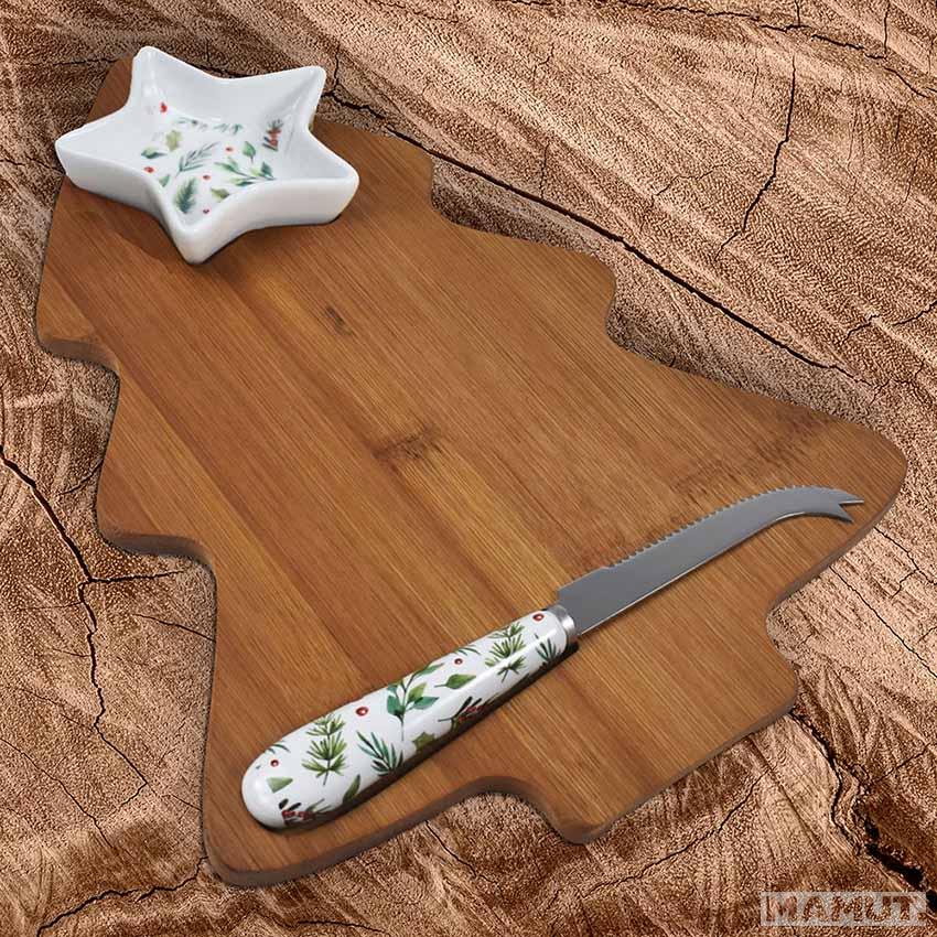 Novogodišnji set za sir BAMBOO CHEESE SET 