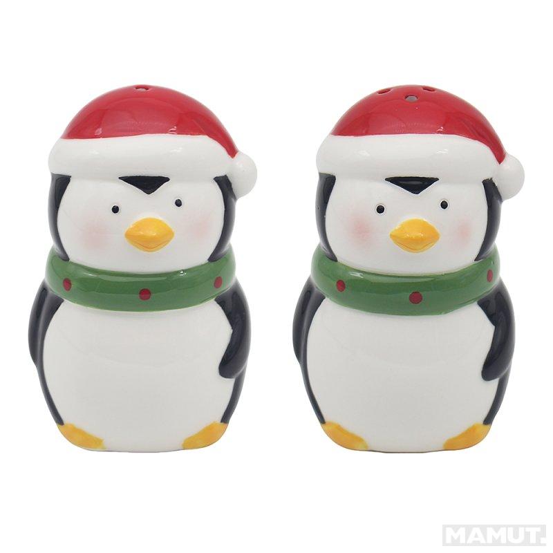 Novogodišnji set za so i biber PINGVIN 