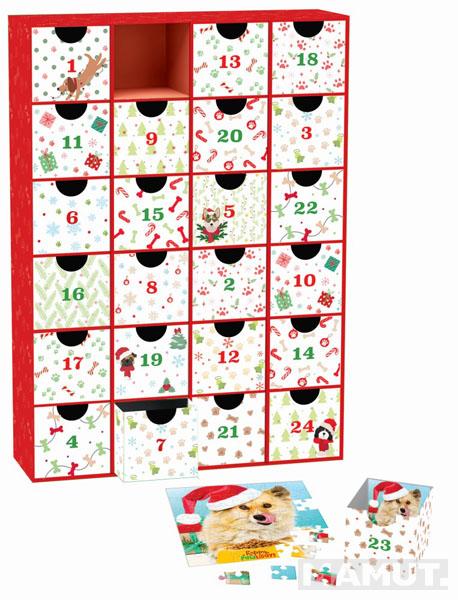 Advent kalendar - puzzle CHRISTMAS PAWS 