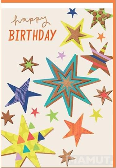 Rođendanska čestitka BIRTHDAY STARS 