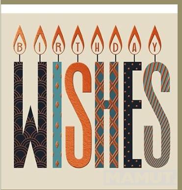 Rođendanska čestitka WISHES CANDLES 