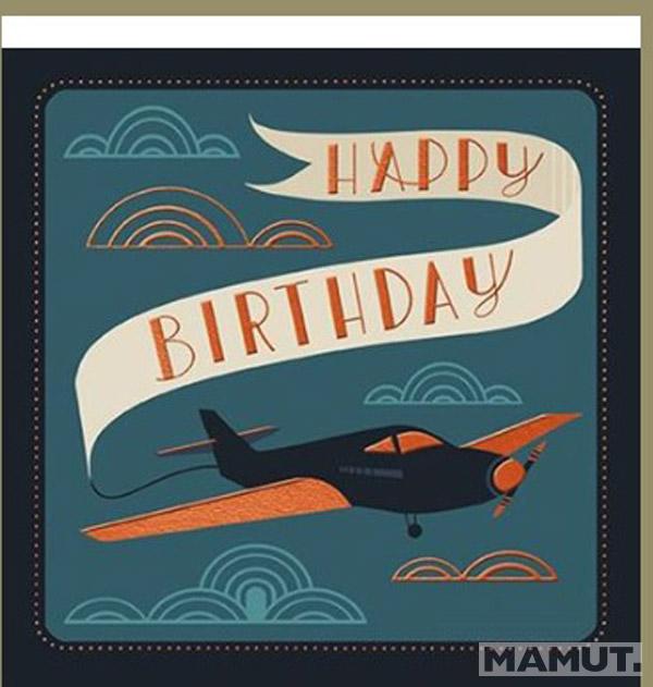 Rođendanska čestitka BIRTHDAY AEROPLANE 