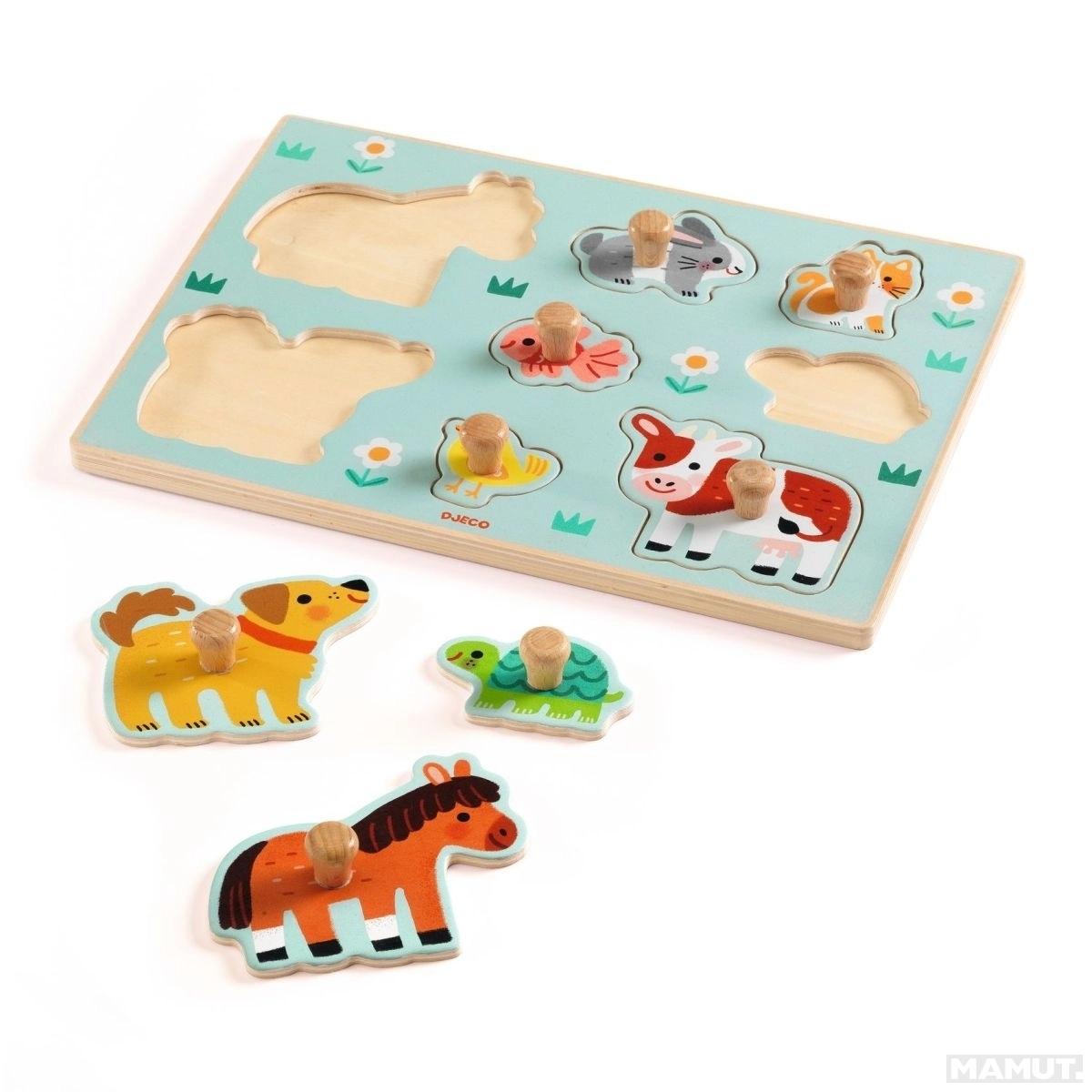 Drvena edukativna igračka OBLICI Životinje 