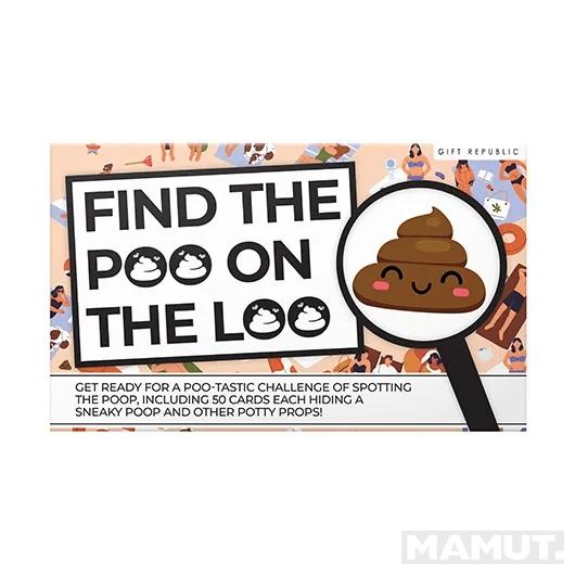 100 zabavnih kartica FIND THE POO ON THE LOO 