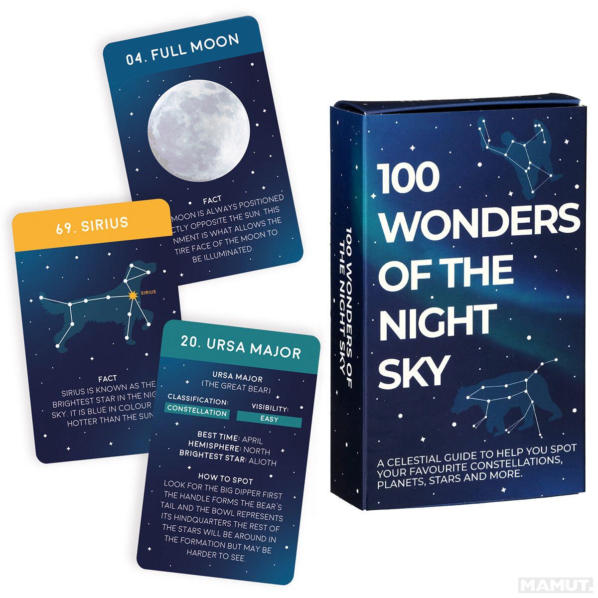 Kartice 100 činjienica o SVEMIRU - WONDERS OF THE NIGHT SKY 