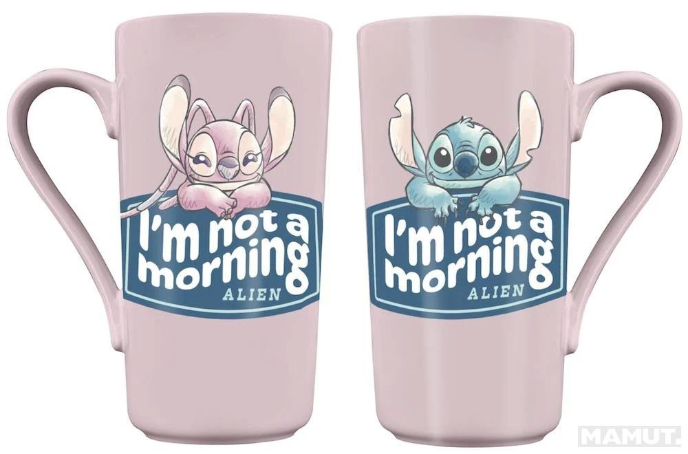 Šolja 480ml LILO & STITCH I'm not a Morning Alien 