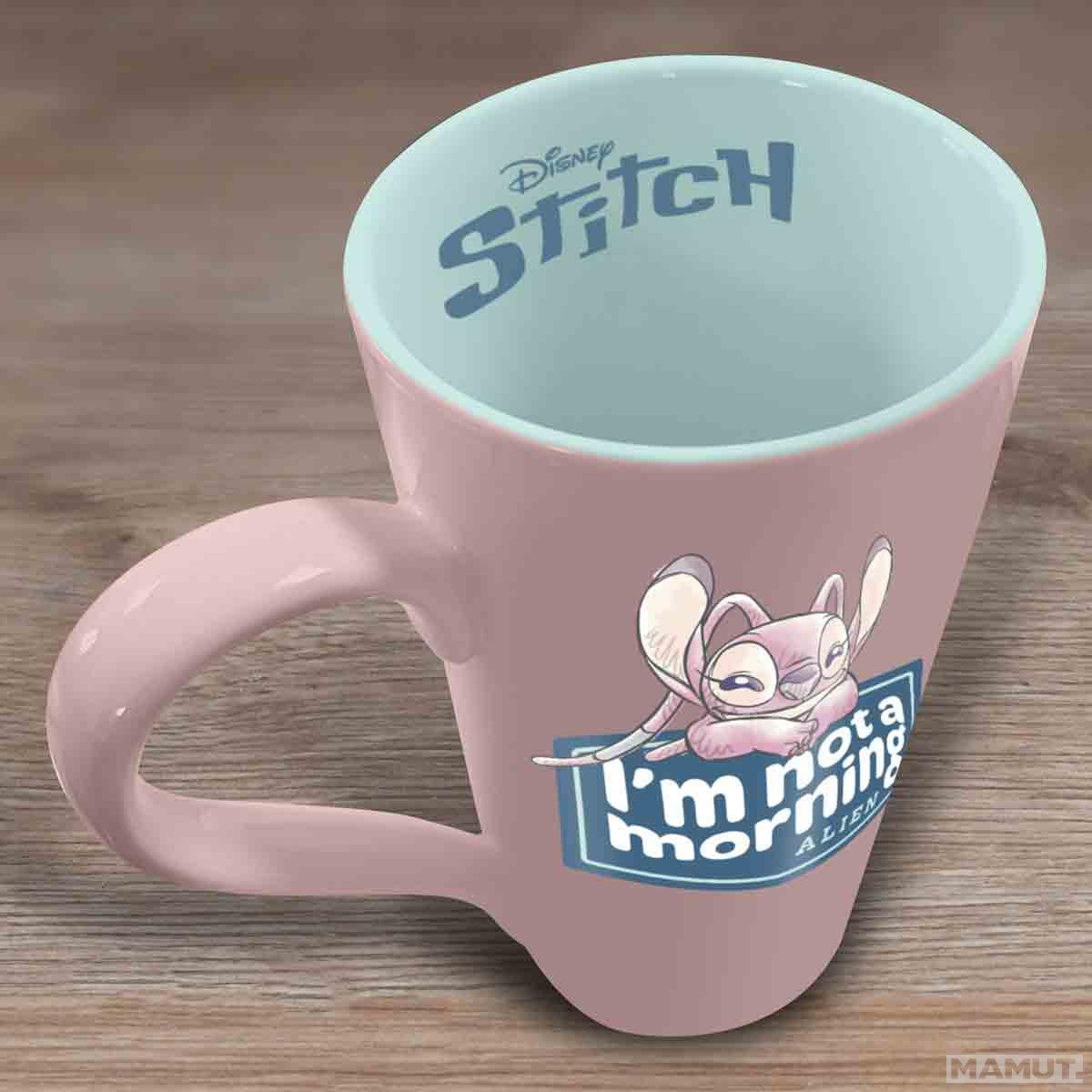 Šolja 480ml LILO & STITCH I'm not a Morning Alien 