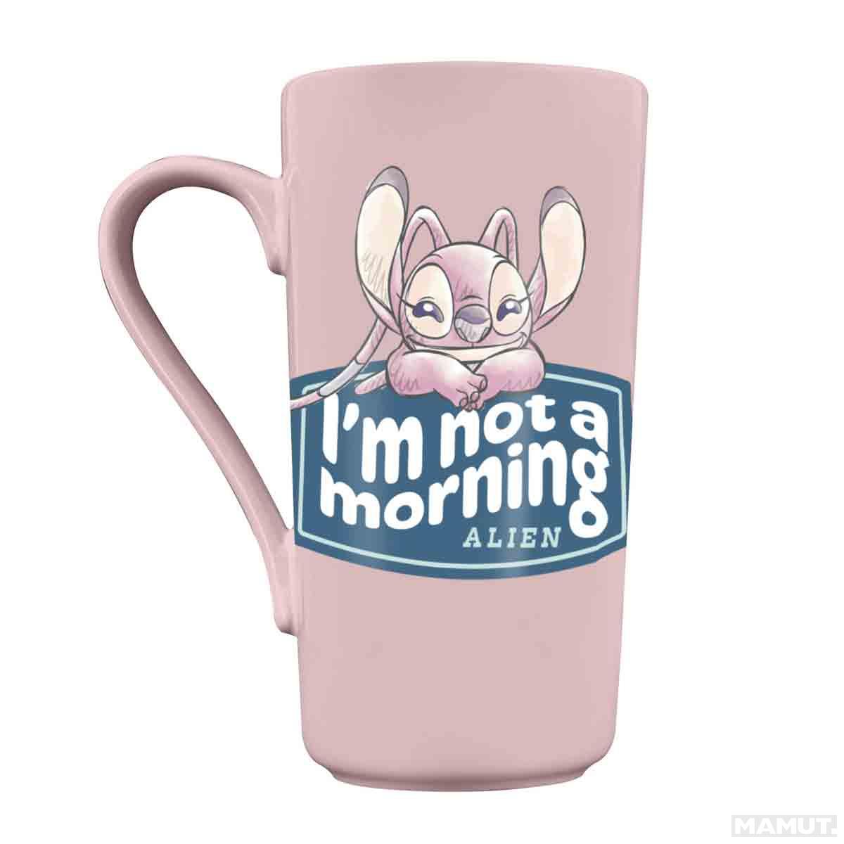 Šolja 480ml LILO & STITCH I'm not a Morning Alien 