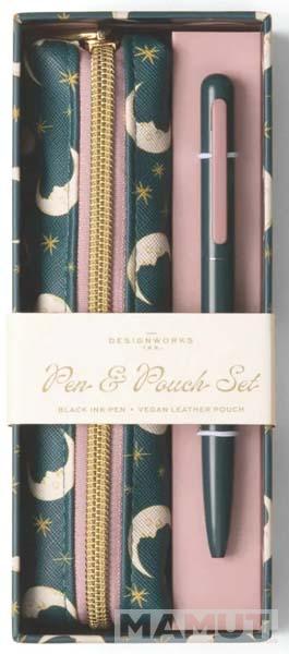 Poklon set olovka i futrola TEAL MOON 