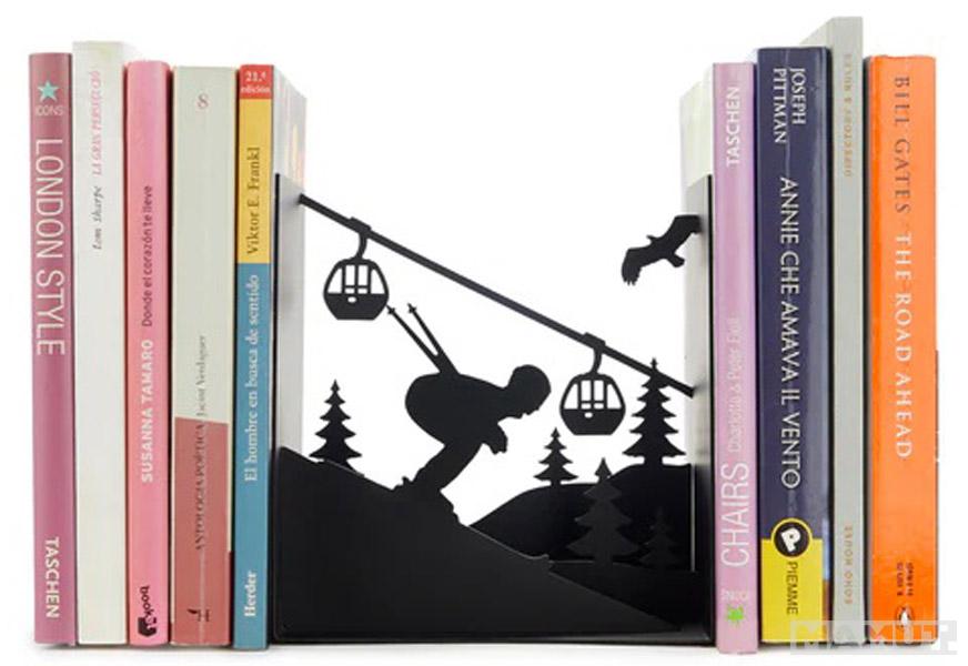 Držač za knjige SKI RUN crni 