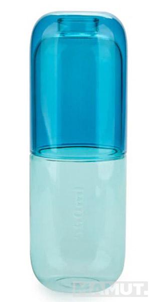 Flaša i čaša PILULA  plava 550ml 