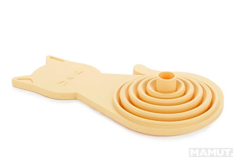 Sklopivi silikonski levak sa magnetom MEOW - ORANGE 