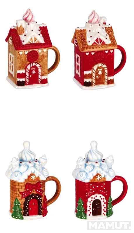 Keramička šolja sa poklopcem 400 ml 