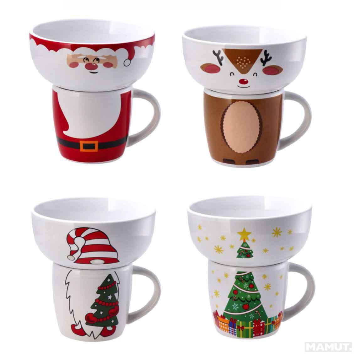 Keramička dekoracija NOVA GODINA SERVIZIO COLAZIONE 