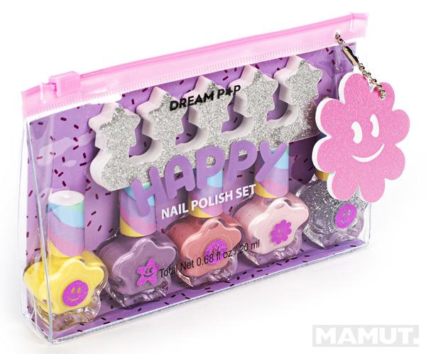 Set pet lakova za nokte sa separatorom DREAMPOP KIDS 