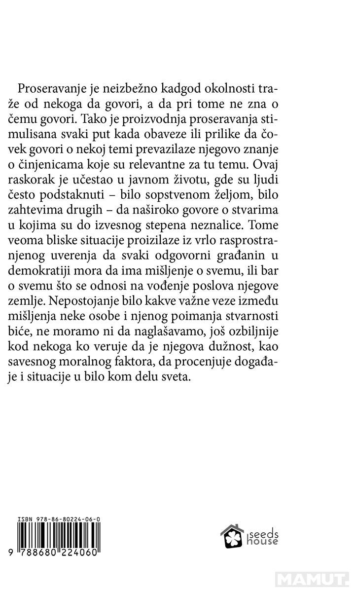 O PROSERAVANJU 
