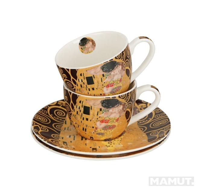 Set dve šolje za espreso KLIMT The Kis (Brown) 