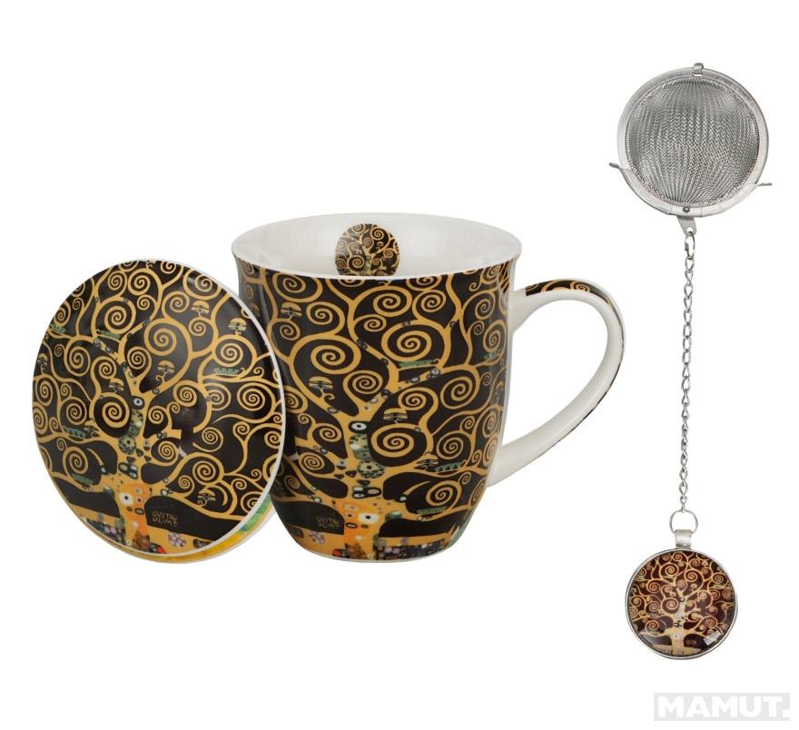 Šolja 400ml sa infuzerom KLIMT Tree of life (Brown) 