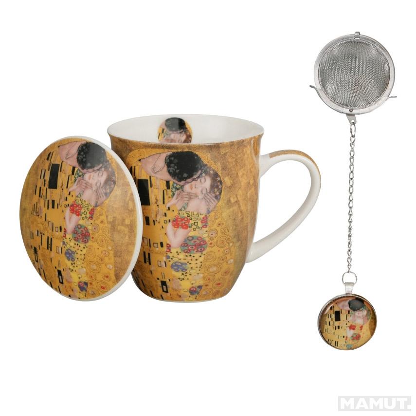 Šolja 400ml sa infuzerom KLIMT The Kiss 