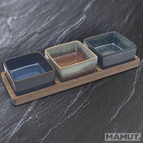 Činije za grickalice TRI ČETVRTASTE 