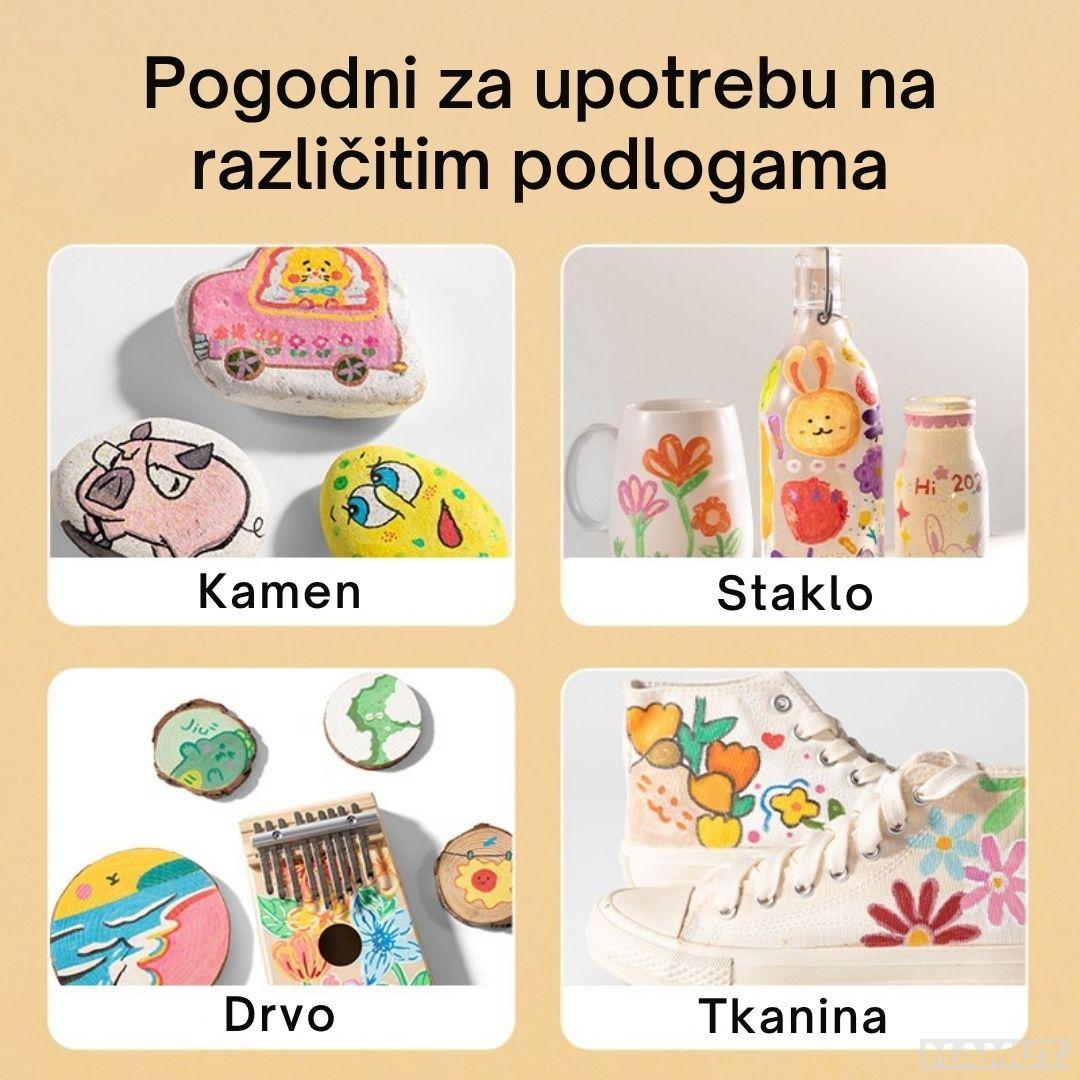 Set akrilnih markera DELI 1/12 