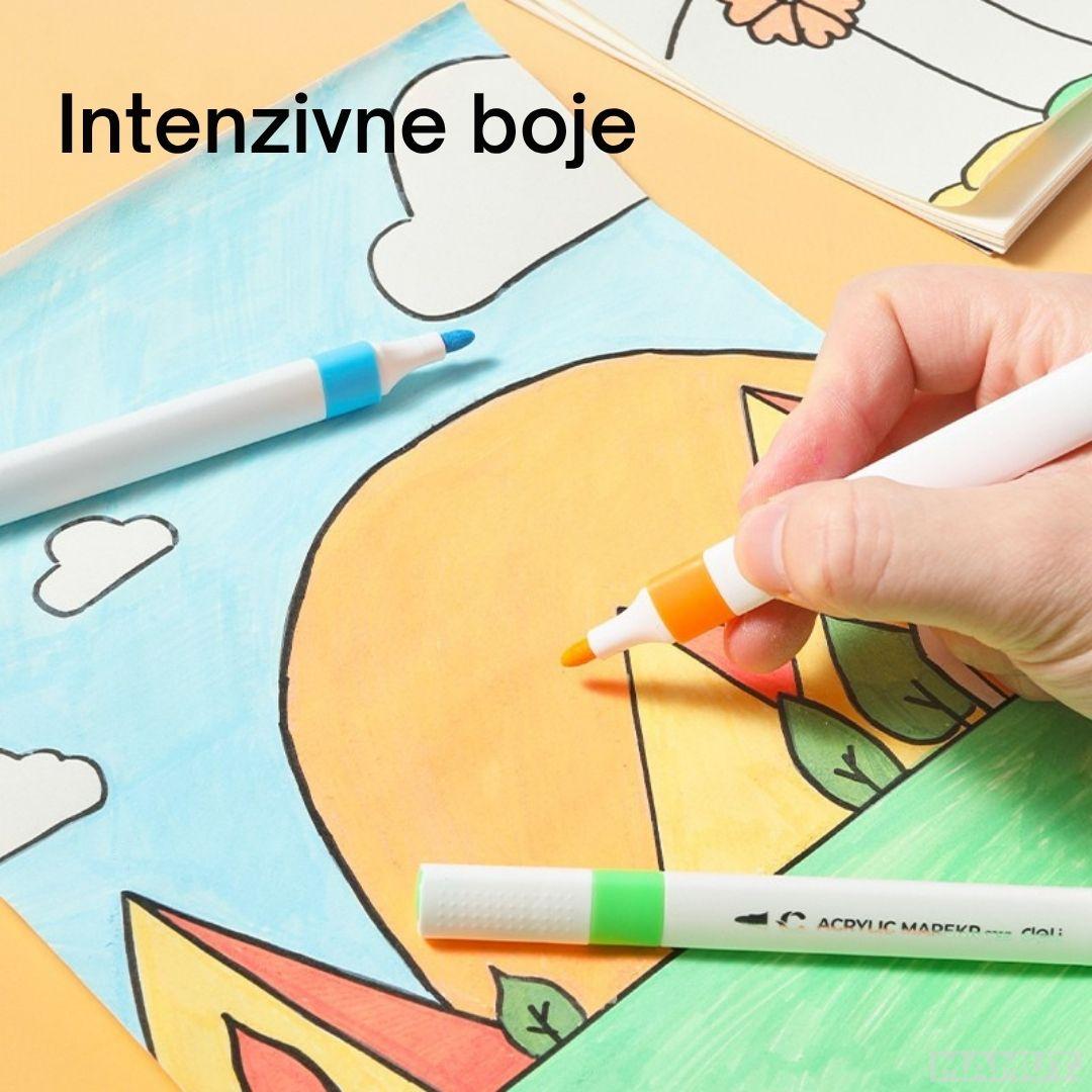 Set akrilnih markera DELI 1/24 