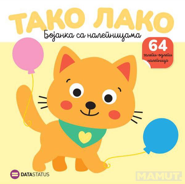 TAKO LAKO : MACA BOJANKA SA NALEPNICAMA 