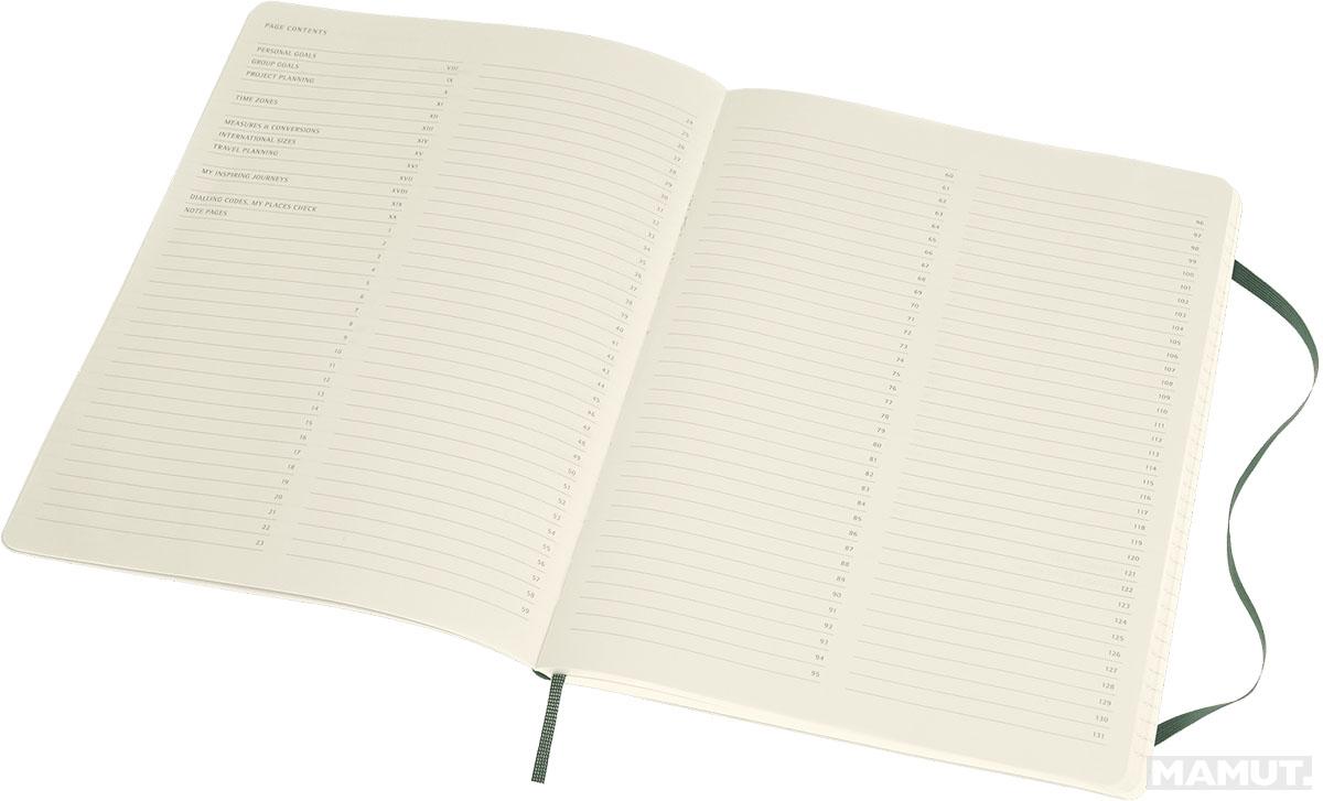 Notes 19x26cm XL MOLESKINE Forest green - soft 