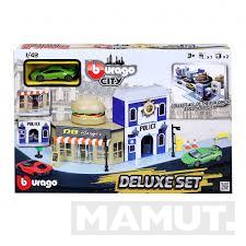 Igracka Burago fire city deluxe set i vozilo 1/43 asst 