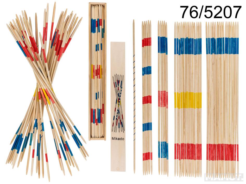 DRVENA MIKADO IGRA 42CM U DRVENOJ KUTIJI 