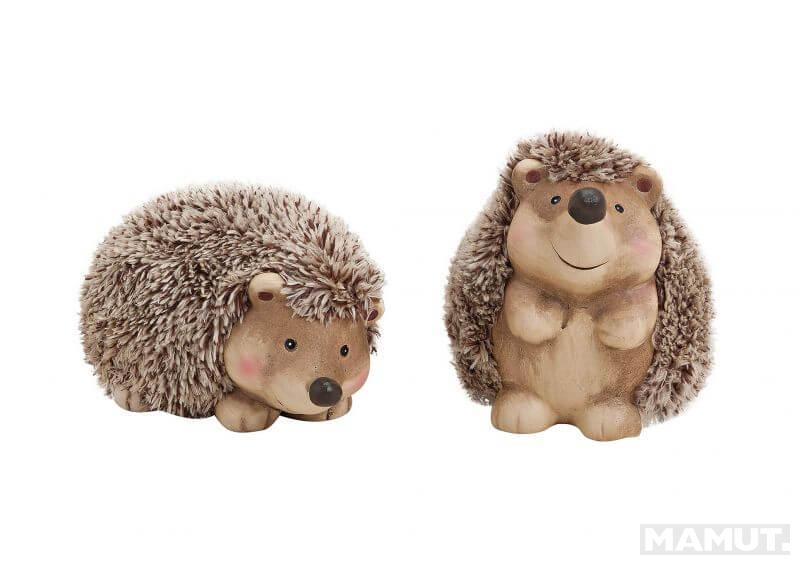 HEDGEHOG W. CLAY/ARTIFICAL FUR ASSORTED 20X12X11CM 