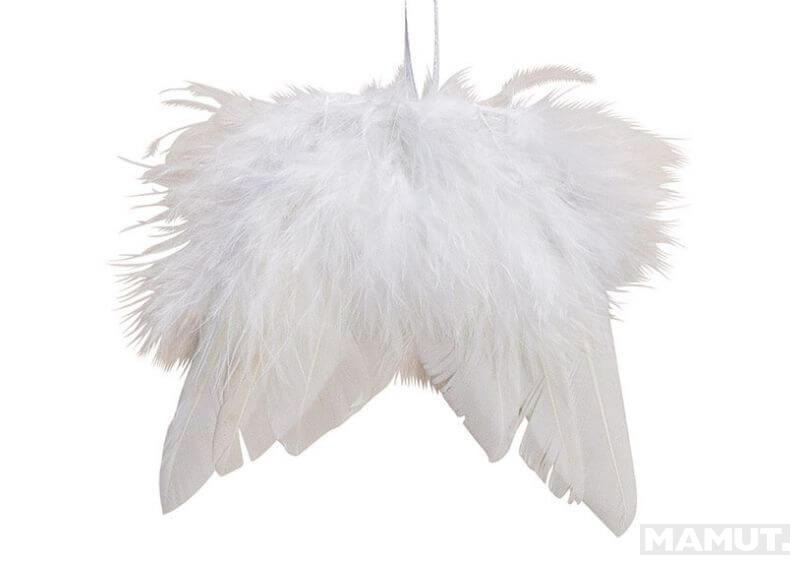 Hanger Wing Feather white 10x10cm 